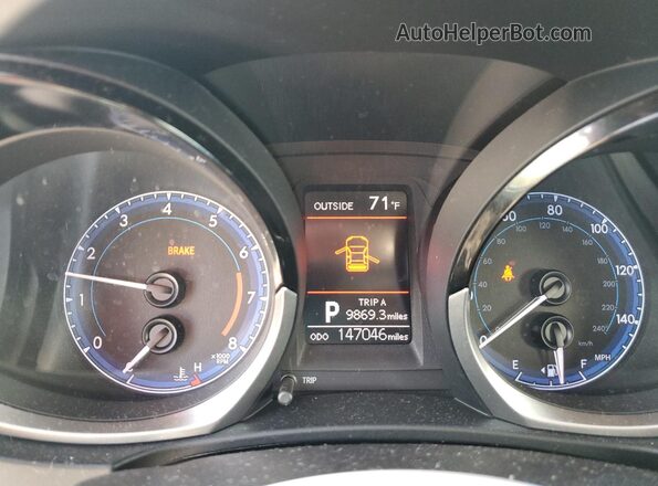 2T1BURHE3GC501529 2016 TOYOTA COROLLA Белый Вид щитка приборов