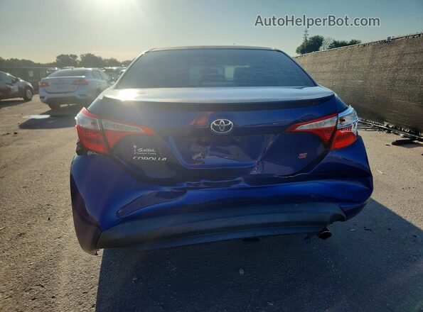 2T1BURHE3GC504818 2016 TOYOTA COROLLA Blue უკანა ხედი