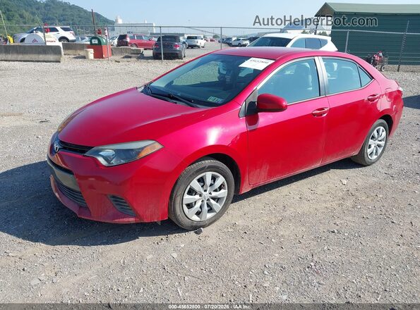 2T1BURHE3GC535048 2016 TOYOTA COROLLA Red Przód lewy