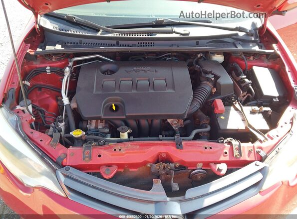 2T1BURHE3GC535048 2016 TOYOTA COROLLA Red Widok z tyłu