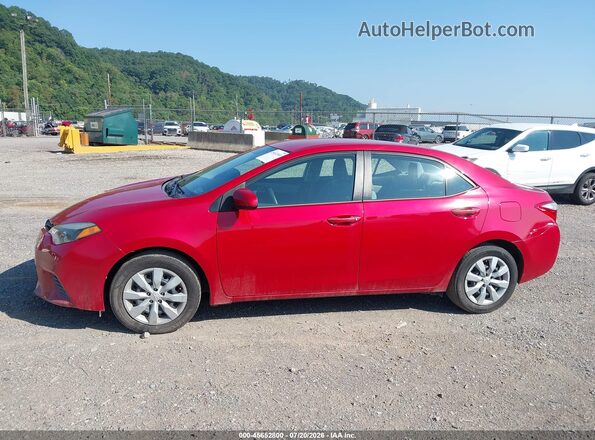 2T1BURHE3GC535048 2016 TOYOTA COROLLA Red 