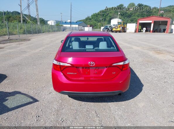 2T1BURHE3GC535048 2016 TOYOTA COROLLA Red 