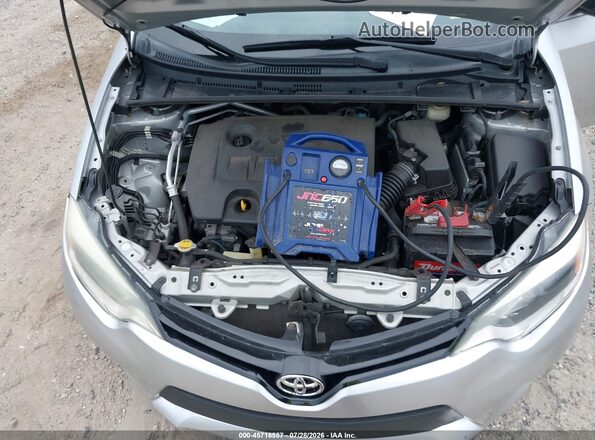 2T1BURHE3GC547622 2016 TOYOTA COROLLA Silver Вид ззаду