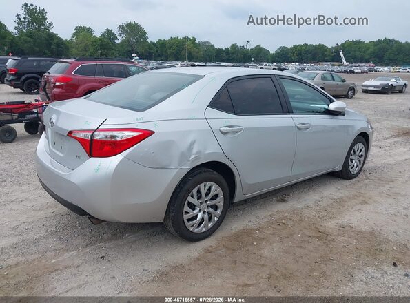 2T1BURHE3GC547622 2016 TOYOTA COROLLA Silver Задня права чверть