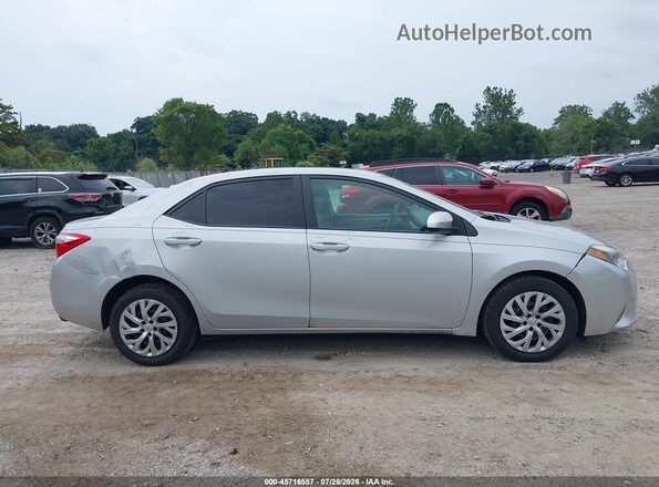 2T1BURHE3GC547622 2016 TOYOTA COROLLA Silver Вид задньої частини салону