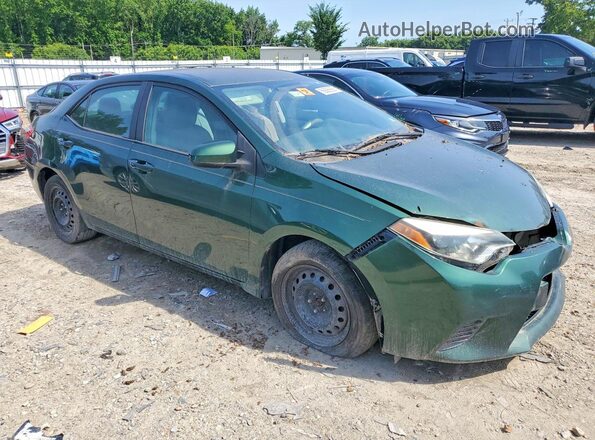 2T1BURHE3GC575131 2016 TOYOTA COROLLA Зеленый Передняя правая четверть