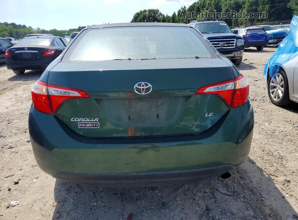 2T1BURHE3GC575131 2016 TOYOTA COROLLA Зеленый Вид сзади