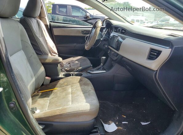 2T1BURHE3GC575131 2016 TOYOTA COROLLA Зеленый Вид салона спереди