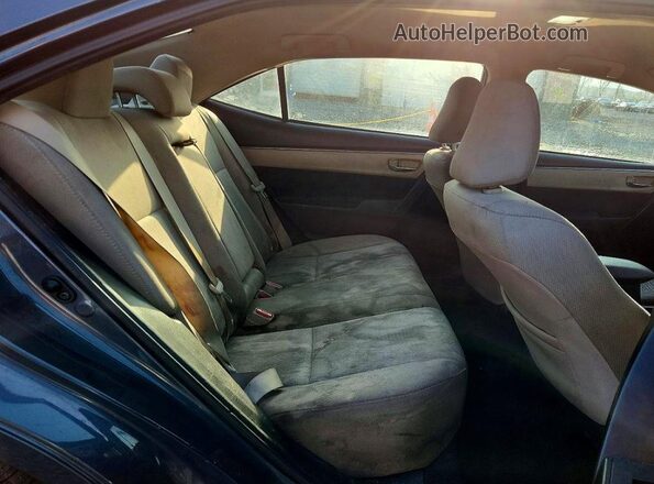2T1BURHE3GC580524 2016 TOYOTA COROLLA Серый Вид задних сидений