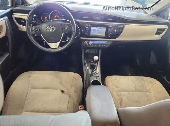 2T1BURHE3GC620407 2016 TOYOTA COROLLA Black Widok deski rozdzielczej