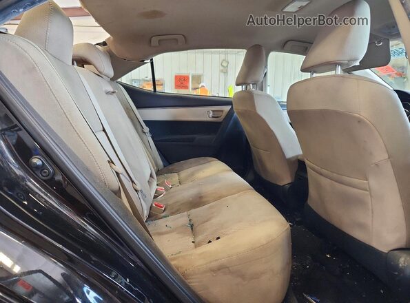 2T1BURHE3GC620407 2016 TOYOTA COROLLA Black Widok tylnych siedzeń