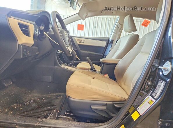 2T1BURHE3GC620407 2016 TOYOTA COROLLA Black Widok wnętrza z przodu