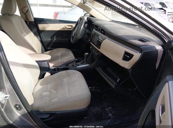 2T1BURHE3GC623792 2016 TOYOTA COROLLA Gray წინა სალონის ხედი