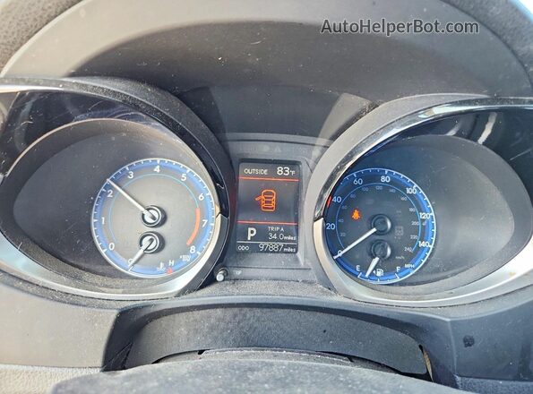 2T1BURHE3GC634324 2016 TOYOTA COROLLA Gray ხელსაწყოთა პანელის ხედი