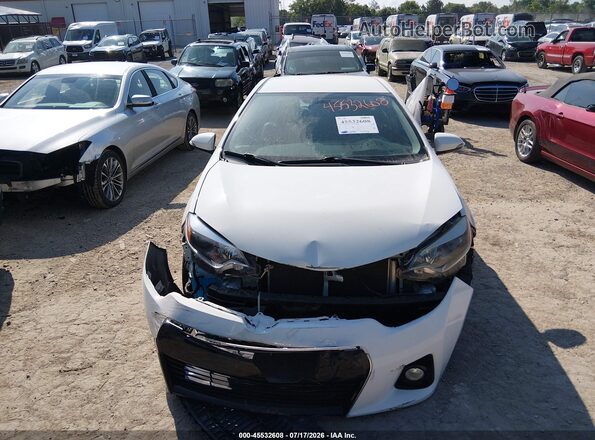2T1BURHE3GC637594 2016 TOYOTA COROLLA White Instrument cluster view