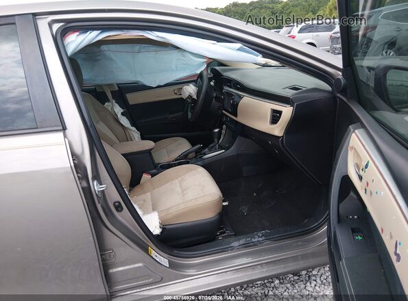 2T1BURHE3GC668652 2016 TOYOTA COROLLA Tan Front interior view