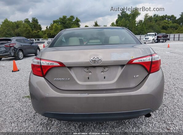 2T1BURHE3GC668652 2016 TOYOTA COROLLA Tan 