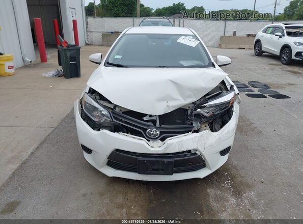 2T1BURHE3GC697648 2016 TOYOTA COROLLA White Widok zestawu wskaźników