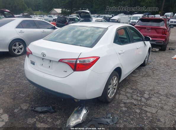2T1BURHE3GC703562 2016 TOYOTA COROLLA White Задня права чверть