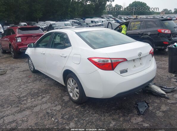 2T1BURHE3GC703562 2016 TOYOTA COROLLA White Задня ліва чверть