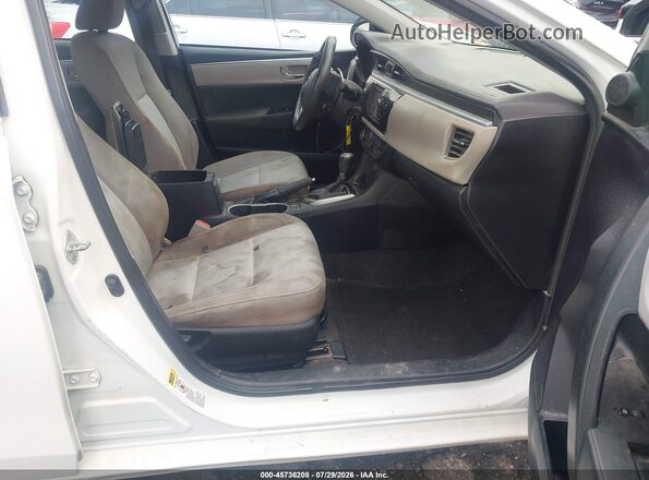 2T1BURHE3GC703562 2016 TOYOTA COROLLA White Вид салону спереду