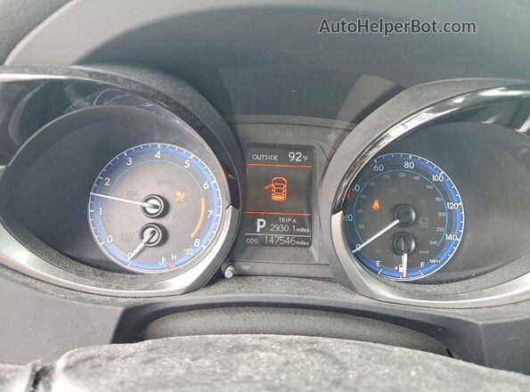 2T1BURHE3GC703951 2016 TOYOTA COROLLA Серебряный Вид щитка приборов