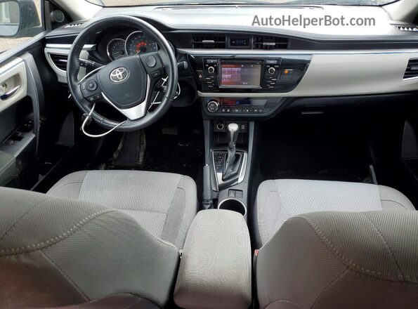 2T1BURHE3GC713069 2016 TOYOTA COROLLA Gray Вид панелі приладів