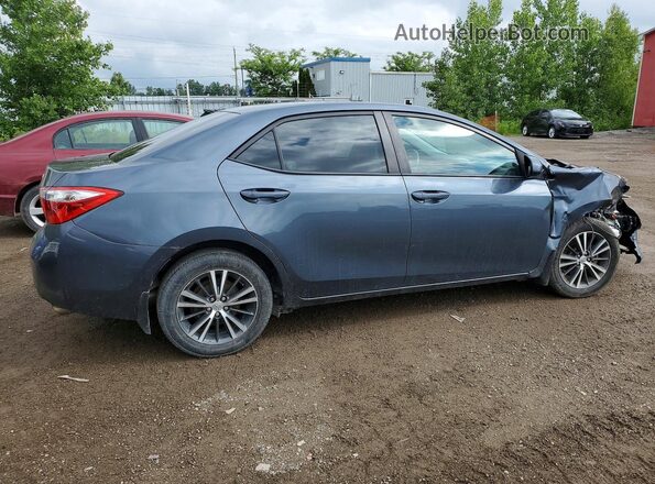 2T1BURHE3GC713069 2016 TOYOTA COROLLA Gray Задня права чверть