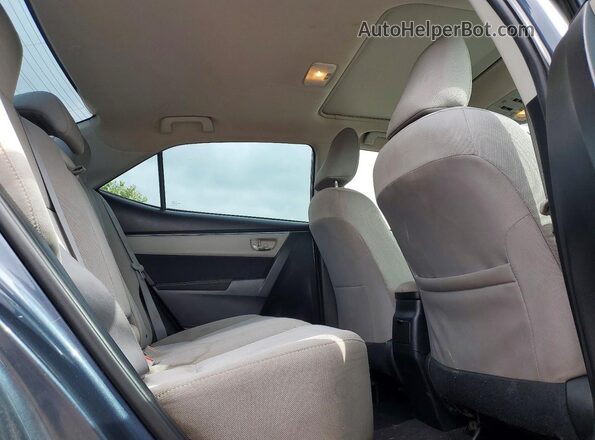 2T1BURHE3GC713069 2016 TOYOTA COROLLA Gray Вид задніх сидінь