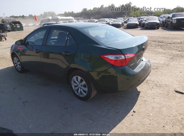 2T1BURHE3GC728378 2016 TOYOTA COROLLA Зеленый Задняя левая четверть