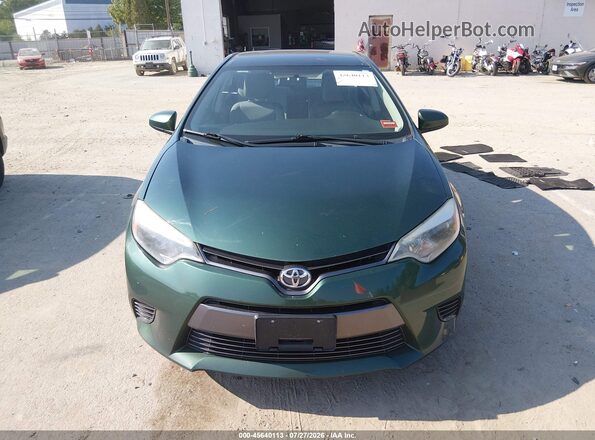 2T1BURHE3GC728378 2016 TOYOTA COROLLA Зеленый Вид задней части салона