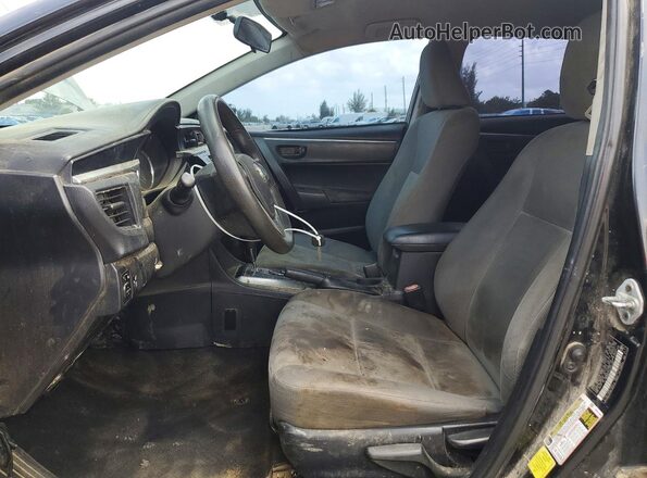 2T1BURHE3GC729367 2016 TOYOTA COROLLA Black Вид салону спереду
