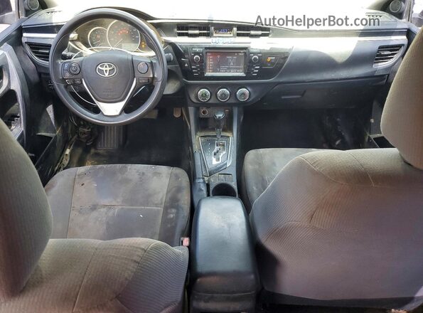 2T1BURHE3GC729367 2016 TOYOTA COROLLA Black Вид панелі приладів
