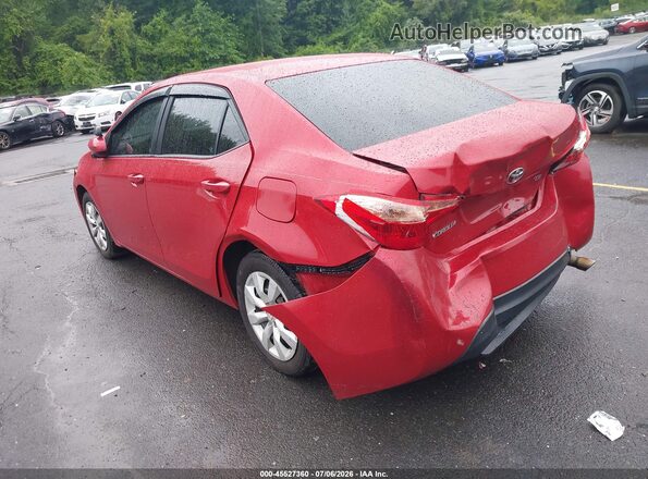 2T1BURHE3HC764606 2017 TOYOTA COROLLA Red უკანა მარცხენა