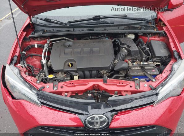 2T1BURHE3HC764606 2017 TOYOTA COROLLA Red უკანა ხედი
