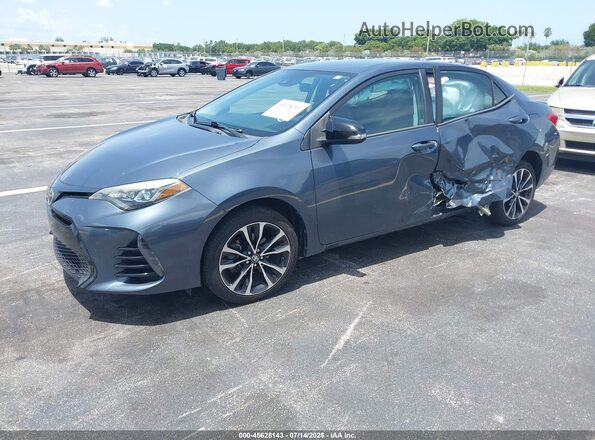 2T1BURHE3HC770244 2017 TOYOTA COROLLA Gray Առջևի ձախ երեք քառորդ տեսարան
