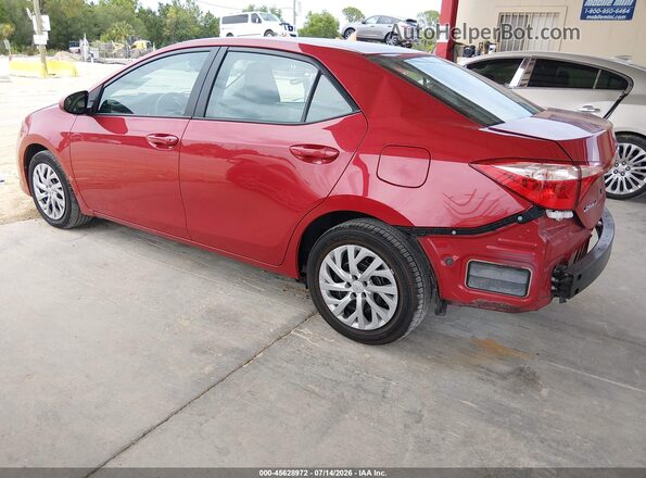 2T1BURHE3HC815649 2017 TOYOTA COROLLA Red Tył lewy