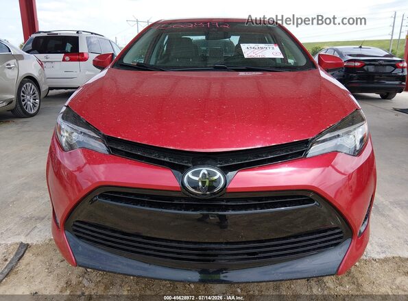 2T1BURHE3HC815649 2017 TOYOTA COROLLA Red Widok zestawu wskaźników