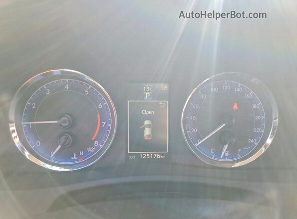 2T1BURHE3HC884972 2017 TOYOTA COROLLA Серый Вид щитка приборов