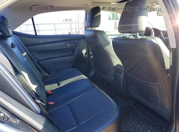 2T1BURHE3HC884972 2017 TOYOTA COROLLA Серый Вид задних сидений
