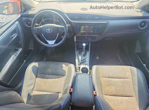 2T1BURHE3HC916576 2017 TOYOTA COROLLA Red Dashboard view