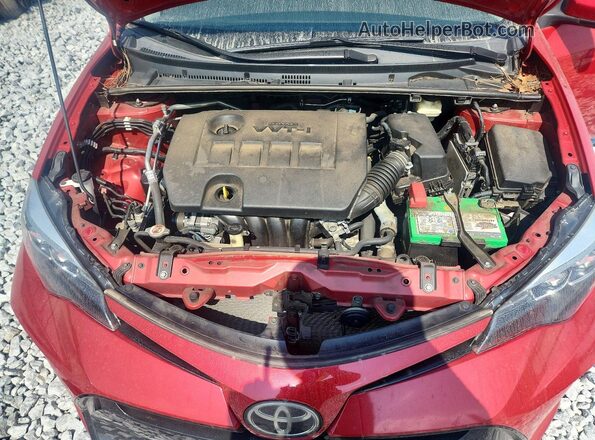 2T1BURHE3HC916576 2017 TOYOTA COROLLA Red Rear interior view