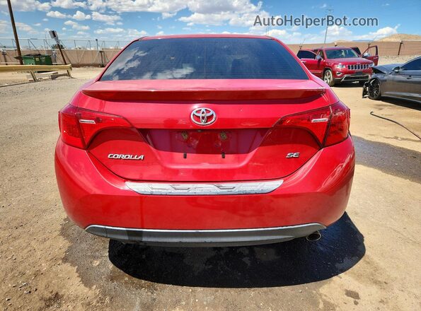 2T1BURHE3HC920840 2017 TOYOTA COROLLA Red Vista trasera