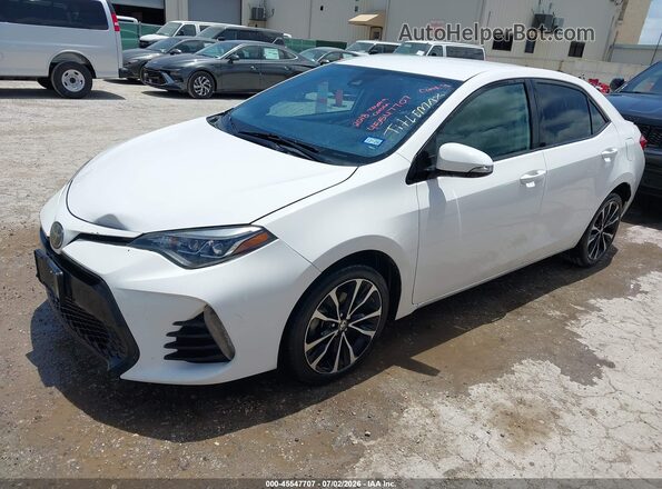 2T1BURHE3JC019960 2018 TOYOTA COROLLA White Przód lewy