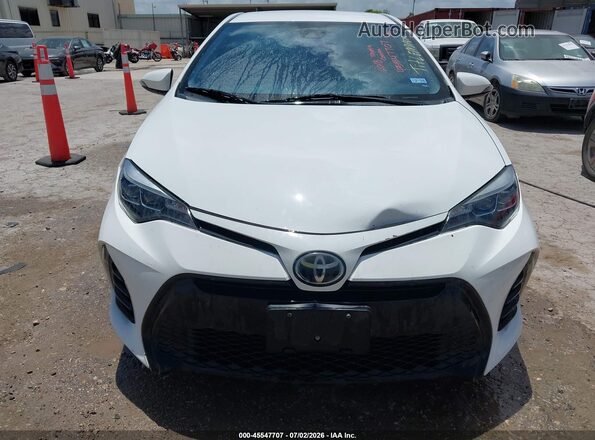 2T1BURHE3JC019960 2018 TOYOTA COROLLA White Widok zestawu wskaźników