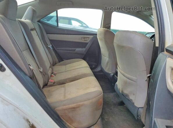 2T1BURHE3JC061691 2018 TOYOTA COROLLA White Вид задніх сидінь