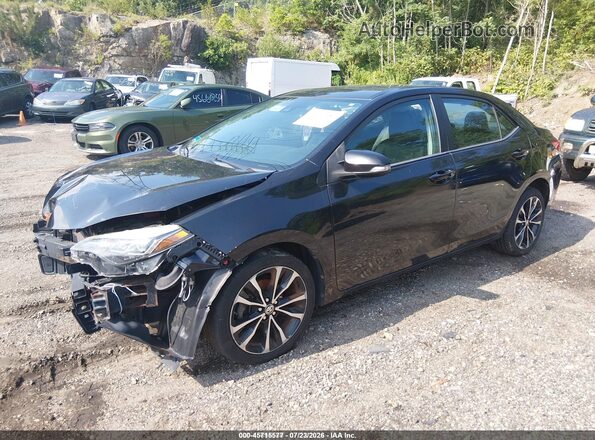 2T1BURHE3JC090821 2018 TOYOTA COROLLA Black წინა მარცხენა ხედი სამი მეოთხედიდან