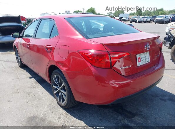 2T1BURHE3JC094688 2018 TOYOTA COROLLA Red Trasero izquierdo