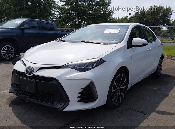 2T1BURHE3KC135516 2019 TOYOTA COROLLA Белый Передняя левая четверть