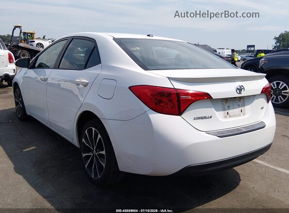 2T1BURHE3KC135516 2019 TOYOTA COROLLA Белый Задняя левая четверть
